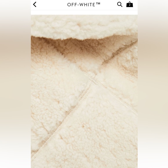 Off White Shearling coat - Picture 4 of 4